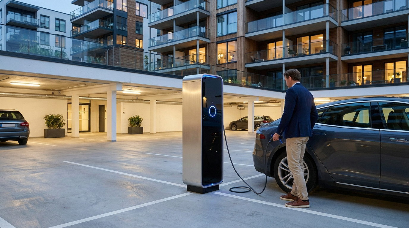 Borne de recharge en copropriété : solutions pour immeuble